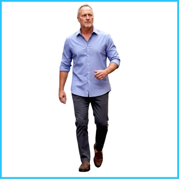 Brioni Men’s Pure Cotton Lilac Dress Shirt. 44” x 17.5” - Picture 15 of 15